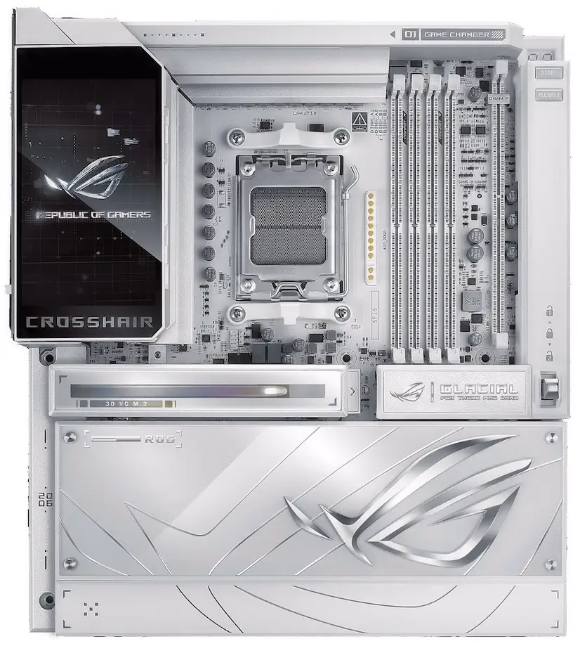 Montaje Placa Base ASUS ROG CROSSHAIR X870E GLACIAL Club de Campo Club de Campo PC - Montaje Placa Base ASUS ROG CROSSHAIR X870E GLACIAL Club de Campo